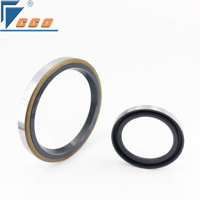 Segel Minyak Tipe SB Rangka NBR Tahan Lama Hitam Bibir Tunggal - 40 ℃ ~ 120 ℃