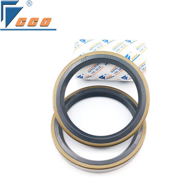 Segel Minyak NBR Karet Hitam Tipe SB Tahan Aus Dengan Pegas Cocok untuk Poros Engkol